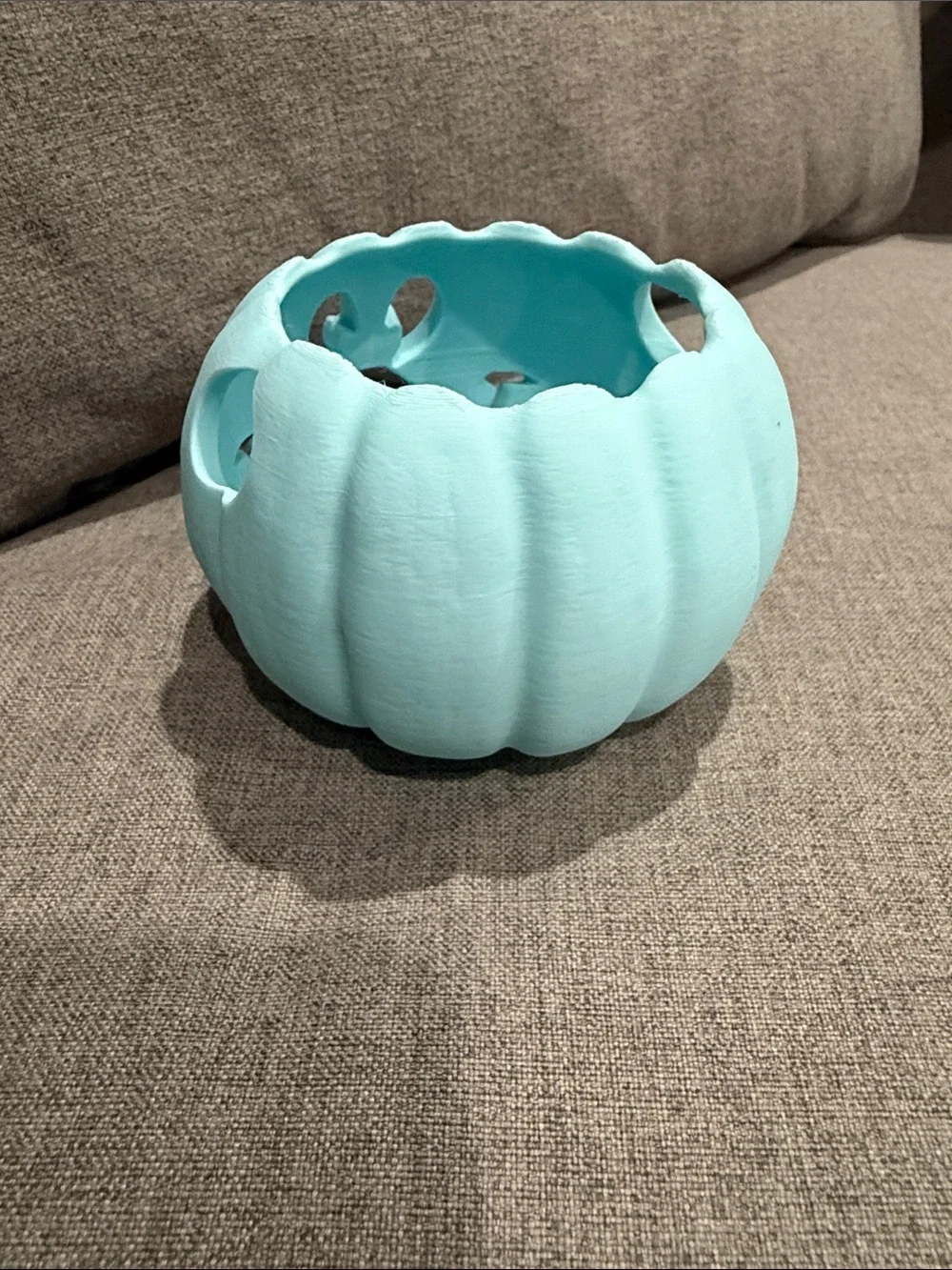 Labubu or XS Doll Pumpkin Headband and Pumpkin Outfit - Light Teal Costume